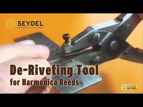 How to use the SEYDEL De-Riveting Pliers for changing harmonica reeds