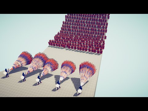 100x SHIELD BEARERS vs 5x EVERY GOD - Totally Accurate Battle Simulator TABS