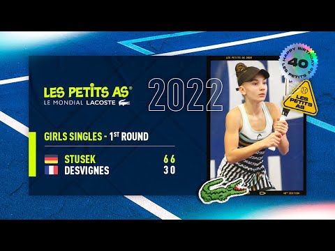 Les Petits As 2022 | Girls 1st Round | Julia Stusek vs. Eva Marie Desvignes