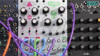 Video thumbnail for Alright Devices Chronoblob and T-Wrex on a simple sine wave sequence by Perfect Circuit