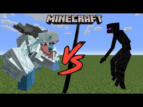 Frostmaw vs Mutant Enderman !! Who win? #32- Minecraft