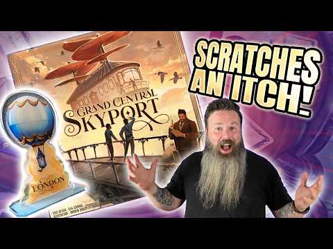 Grand Central Skyport (2025) Board Game Review - A Fun Drafty Puzzle!