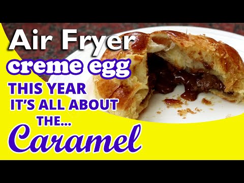Air Fryer Caramel Chocolate Eggs