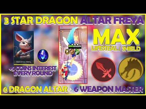 PERFECT META SYNERGY FREYA HYPER CARRY | 3 STAR FREYA DRAGON ALTAR | MAGIC CHESS BEST SYNERGY