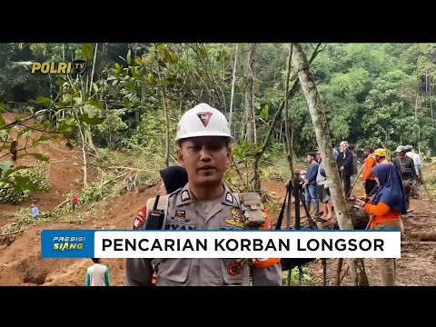 BRIMOB POLDA JABAR LANJUTKAN PENCARIAN KORBAN LONGSOR TASIKMALAYA