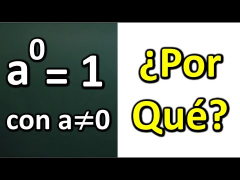 POR QUÉ UN NÚMERO ELEVADO A 0 DA 1