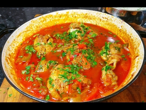 "Poulet Basquaise". Traditional French Chicken Recipe.Take. 2 #SRP