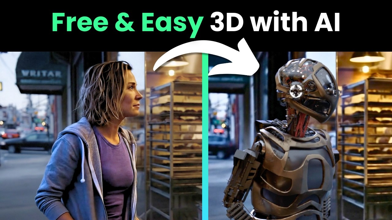 FREE AI Makes 3D Animation Easy | AI Movie Workflow video thumbnail