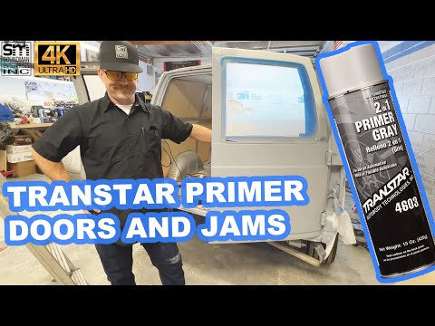 primer rear doors and jams PROGRESS! - BASS VAN