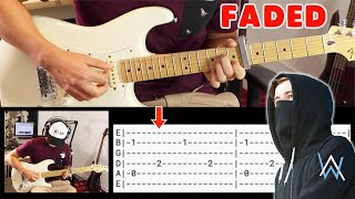 FADED (Alan Walker) Guitar Animated Tutorial in 1 minute
