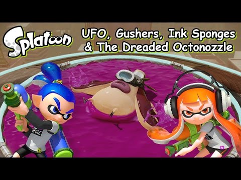 Splatoon - UFO, Gushers, Ink Sponges & The Dreaded Octonozzle (Wii U, Campaign Gameplay) Video