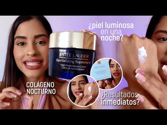 Vídeo relacionado con Estée Lauder Revitalising Supreme+ Night Power Bounce Cream | Hidratante facial con péptidos | Reafirma, levanta y rellena la piel, 30 ml