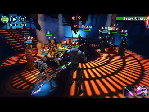 GAC [5v5] : GG General Grievous vs SEE Sith Eternal Emperor [SWGoH] [Counter] [GL] [Supernotes]