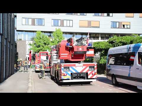 22-08-01 Prio 1 Gebouwbrand gezondheidszorg - Fluwelensingel (Gouda)