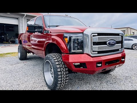 LIFTING our F250 Platinum with Rough Country suspension