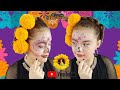 CATRINA EASY MAKEUP AND HAIRSTYLE DAY OF THE DEAD HALLOWEEN NMBA BRAIDS