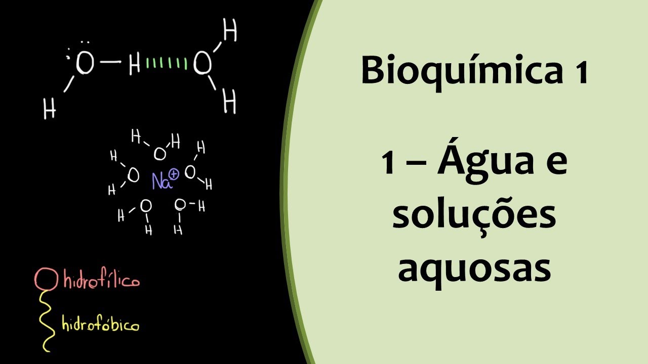 Aula 1 - Água e soluções aquosas (Bioquímica 1)