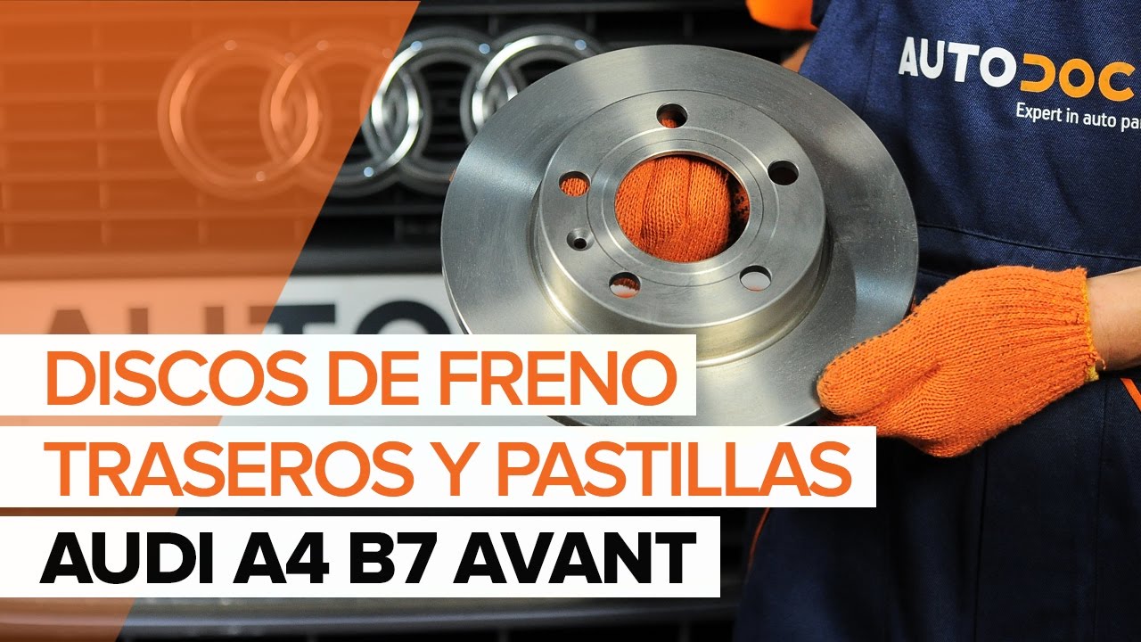 Cómo cambiar: discos de freno de la parte trasera - Audi A4 B7 Avant | Guía de sustitución