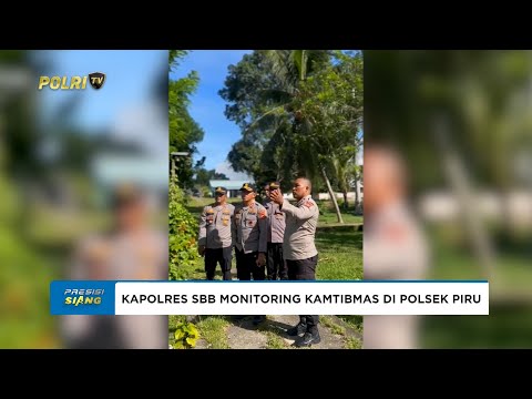 KAPOLRES SERAM BAGIAN BARAT MONITORING KAMTIBMAS DI POLSEK PIRU DAN JALIN SINERGITAS DENGAN KORAMIL