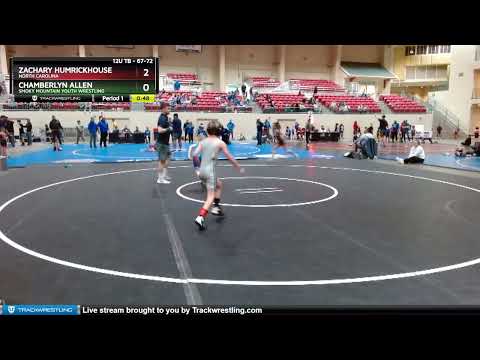 67-72 Lbs Round 1 - Zachary Humrickhouse, North Carolina Vs Chamberlyn Allen, Smoky Mountain Youth