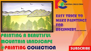 preview picture of video 'How to make a Beautiful mountain Landscape with acrylic painting for beginners in just 5 steps'