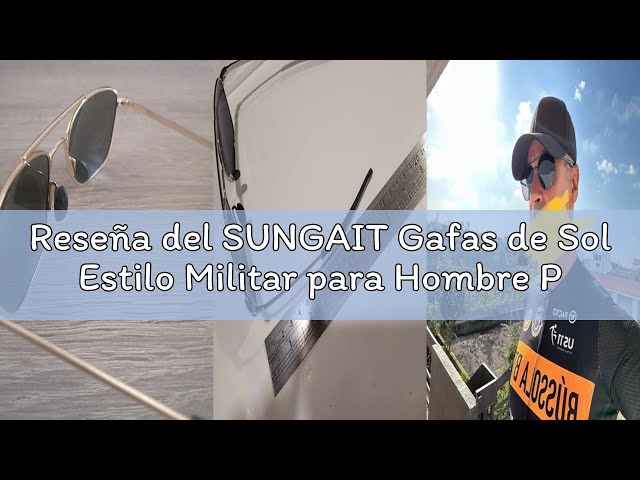 Vídeo relacionado con SUNGAIT Gafas de Sol Estilo Militar para Hombre Polarizadas Lentes con Marco de Metal (2024 Marco Dorado/Lente Polarizadas Verde Oscuro)