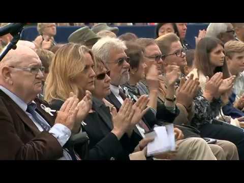 President Donald Trump paid tribute to the "heroes" aboard a Sept. 11 flight that crashed in a Pennsylvania field 17 years ago, praising the passengers and crew members who sent the message that the nation would "never, ever submit to tyranny." (Sept. 11)