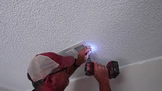 How To Install A Ceiling Vent Cover- SIMPLE & EASY!!