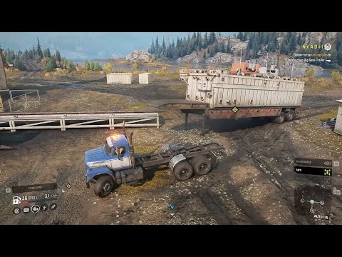 SNOWRUNNER Gameplay Walkthrough - Construction Rig Semi-Trailer - Part 17 (PS4)