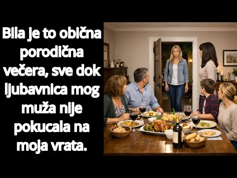 Bila je to obična porodična večera, sve dok ljubavnica mog muža nije pokucala na moja vrata.