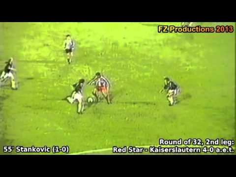 Cup Winners Cup 1996-1997, Round of 32 (2nd leg): Red Star - Kaiserslautern 4-0 (Stankovic 1st goal)