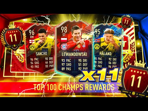 OMG! INSANE 11TH IN THE WORLD TOP 100 BUNDESLIGA FIFA 21 TOTS FUT CHAMPIONS REWARDS!