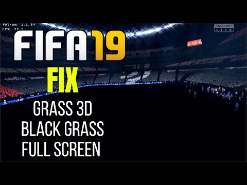FIFA 19 - How to FIX Black Grass, Grass 2D, Full Screen and more