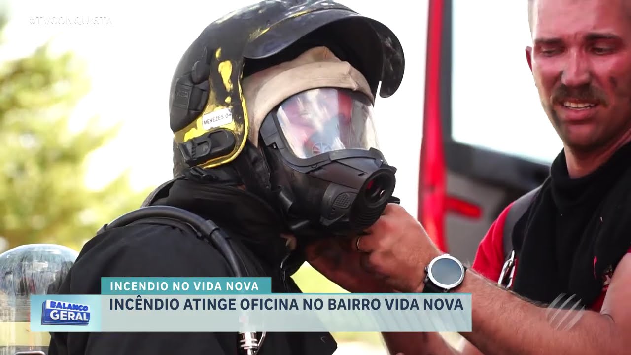 tinge oficina no Vida Nova e mobiliza bombeiros