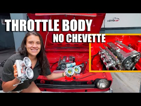 CHEVETTE TUBARÃO COM C20XE (2.0 16V) GANHOU AS THROTTLE BODY - AGORA SIM É UM ASPIRADO DE RESPEITO 😈