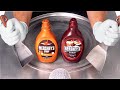 ASMR How To Make Dessert Sauce To Ice Cream Rolls With Hershey S Caramel Chocolate Syrup