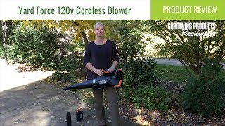 Yard Force 120v Cordless Blower Review | The Gardening Products Review