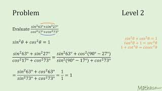 question to solve trigonometric expression