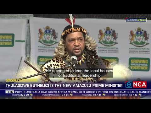 Thulasizwe Buthelezi is the new Amazulu Prime Minister