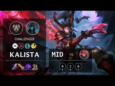 Kalista Mid vs Zoe - KR Challenger Patch 10.24