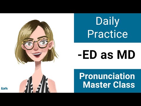 美式發音特訓班：ED結尾變化與子音練習！ (Suffix -ED Shadowing Practice MD - Daily Pronunciation American English Consonant Master Class)