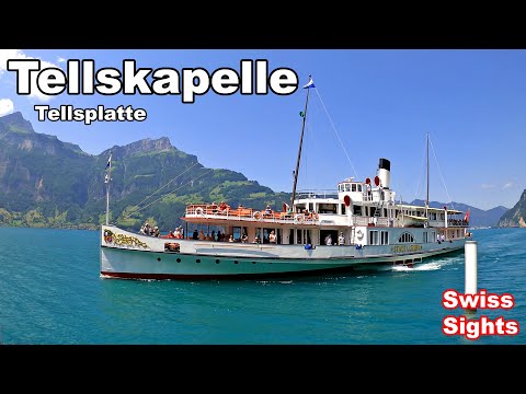 Tellskapelle Tellsplatte Vierwaldstättersee Uri Schweiz 4K