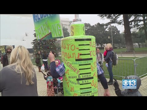 Anti-Vaccine Protesters Rally Outside State Capitol
