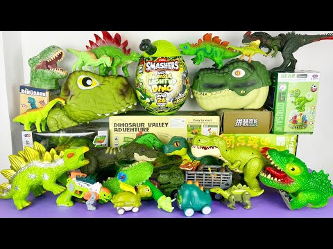 Jurassic World Unboxing Review Asmr Colorful Dinosaur Big T-rex Giga Stegosaurus Dino Eggs
