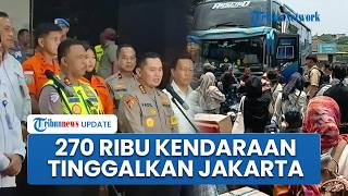 Polri Sampaikan Hasil Pemantauan Lebaran 2026, 270 Ribu Kendaraan Tinggalkan Jakarta, Naik 4 Persen