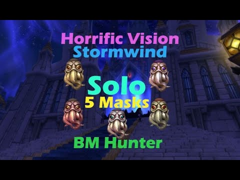 Solo 5 Masks    Horrific Vision of Stormwind   BM Hunter