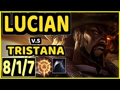RIRIS (LUCIAN) vs TRISTANA - 8/1/7 KDA BOTTOM ADC GAMEPLAY - KR Ranked DIAMOND
