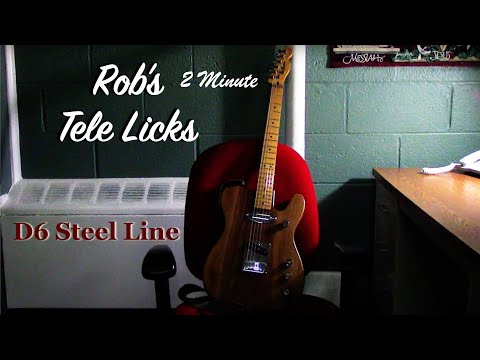 Rob's 2 Minute Tele Licks D6 Steel Line Lesson #1 with Rob Bourassa