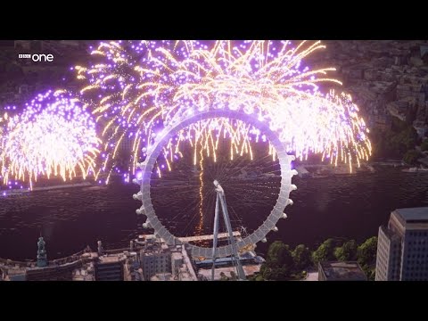 London New Year Fireworks Live 2010 - recreated (original)