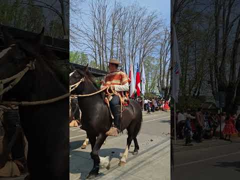 Club Villucura en desfile Santa Bárbara